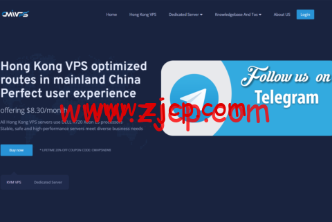 CMIVPS:香港VPS,1核/1G内存/10GB SSD/500G流量/50Mbps带宽,月付$7.5,简单测评-国外主机测评