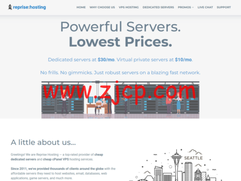 RepriseHosting:美国西雅图独立服务器,L5640/16G内存/1TB HDD或240GB SSD/20TB流量/1Gbps带宽,$27.97/月起,免费双倍内存,免费升级带宽-国外主机测评