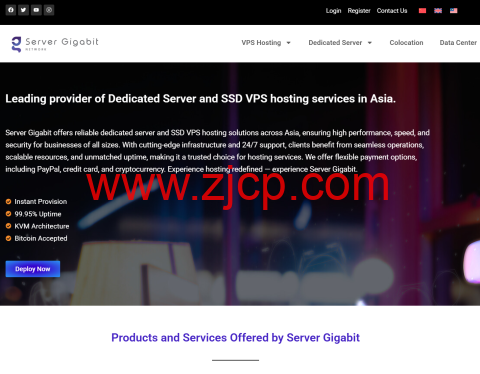 Server Gigabit: 马来西亚Linux VPS,2核2GB限时仅$7.97/月 ,支持Netflix/TikTok/ChatGPT | 住宅IP VPS、Windows VPS、独立服务器全线热销中-国外主机测评