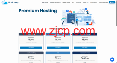 HostMayo:堪萨斯vps,1核/1GB/20GB SSD/2TB@10Gbps带宽,$2.5/月-国外主机测评