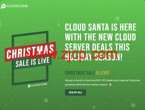 #圣诞促销#CloudCone：2核/1GB/24GB SSD/3.5TB@1Gbps带宽，$13.59/年，可选洛杉矶/圣路易斯机房-国外主机测评