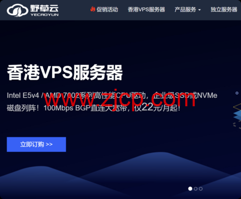 野草云:香港E3独立服务器199元/月起,可选精品/优质BGP线路,免费DDoS防御-国外主机测评