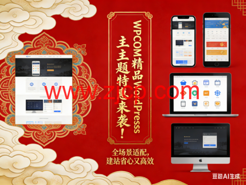 WPCOM 精品 WordPress 主题特惠来袭!全场景适配,建站省心又高效-国外主机测评