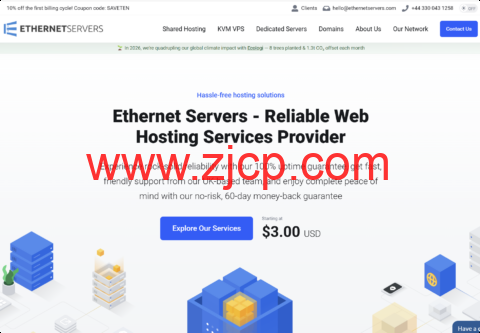 EtherNetservers 优惠:洛杉矶 / 德 / 新泽西机房 VPS,10Gbps 带宽低至 $3 / 月-国外主机测评